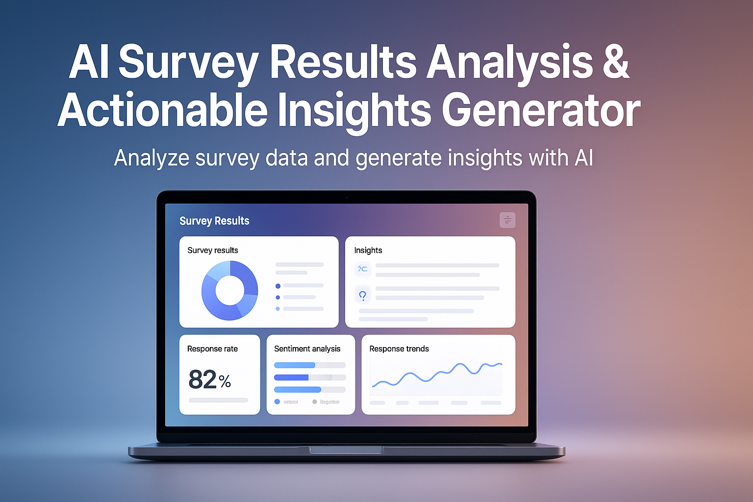 AI Survey Results Analysis & Actionable Insights Generator